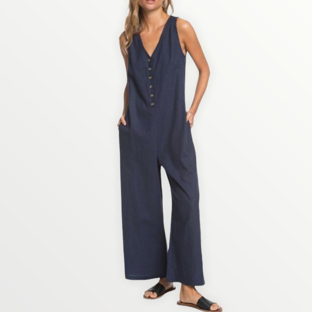 Roxy Technicolor Life Sleeveless Ankle Jumpsuit
